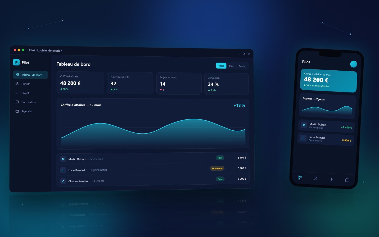 Application web & mobile — Webily agence