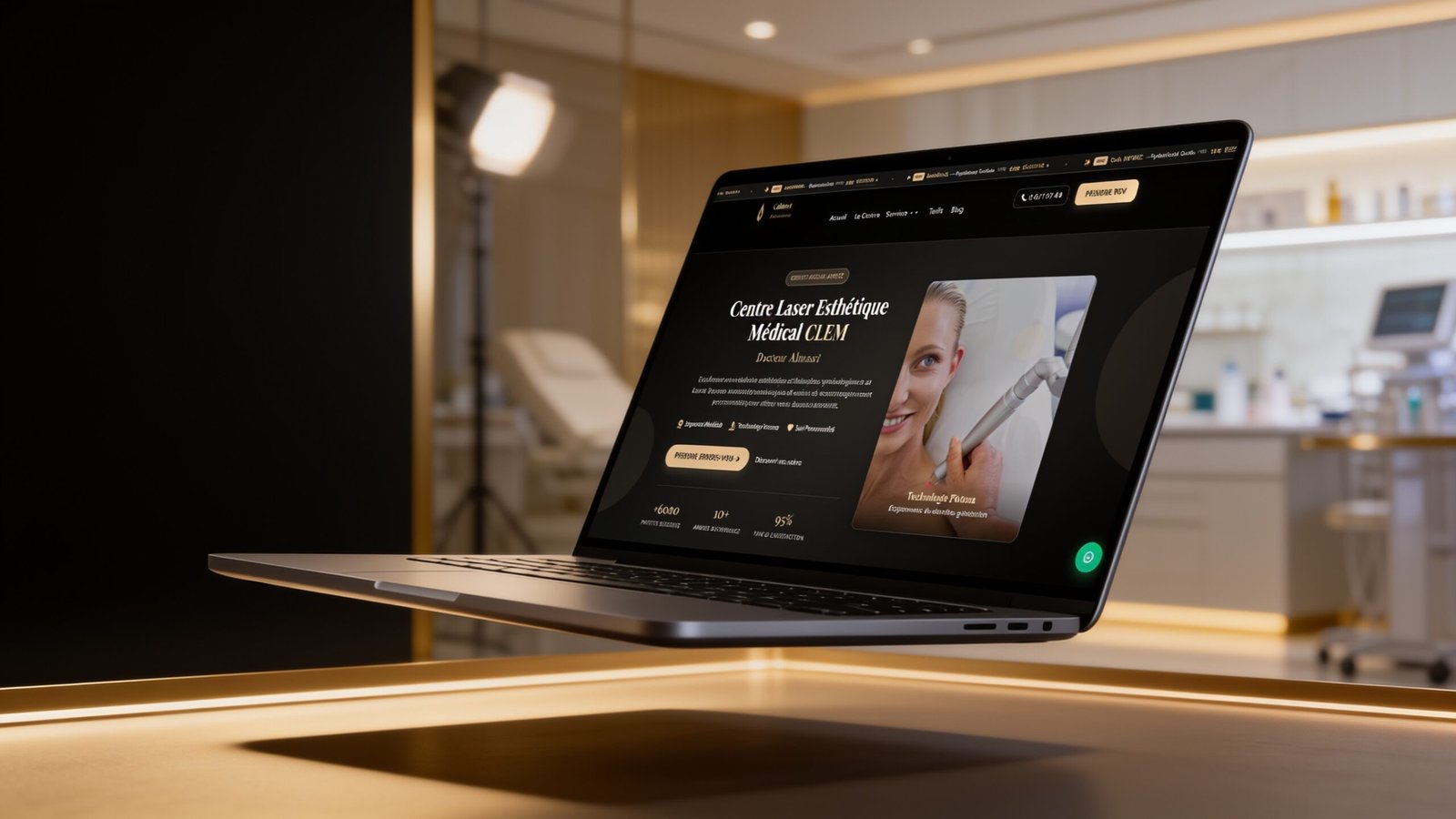 CLEM61 : la refonte site web qui met un centre laser esthétique en tête sur Google local