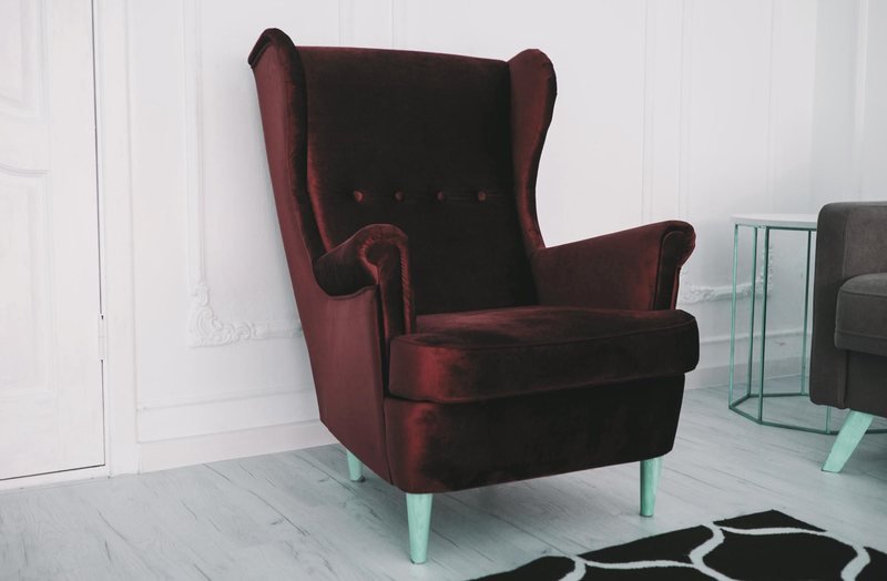 Fauteuil en velours