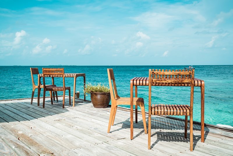 Terrasse bord de mer